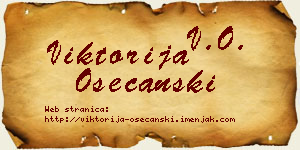 Viktorija Osećanski vizit kartica